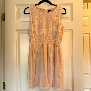 Pale pink midi dress